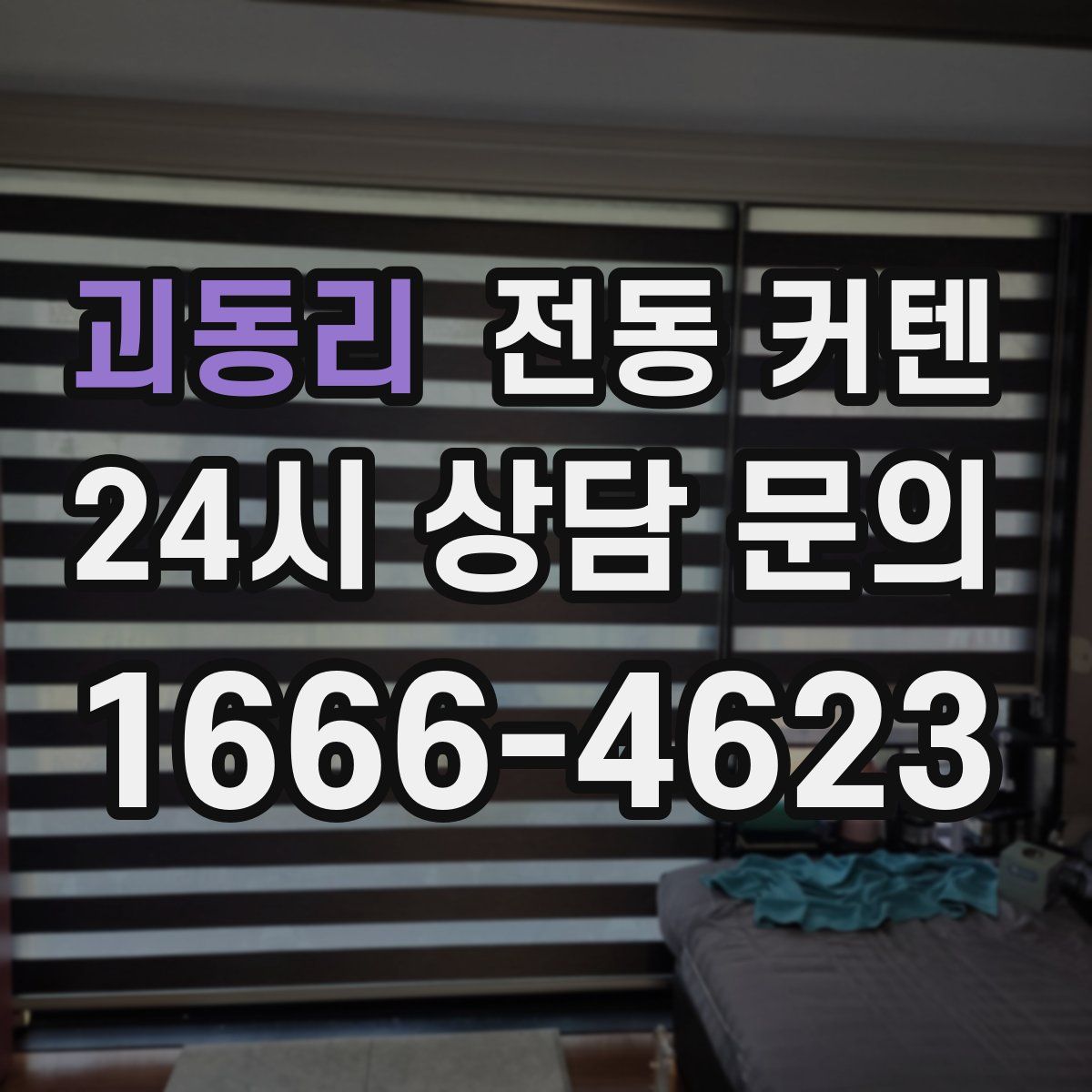 괴동리 전동 커텐