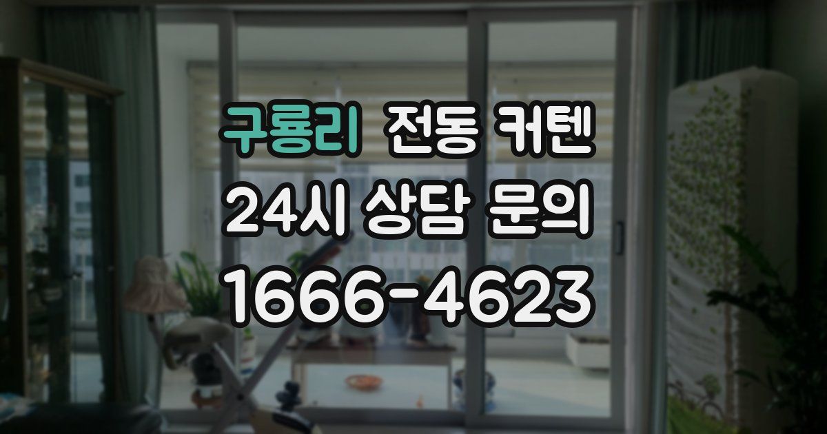 구룡리 전동 커텐