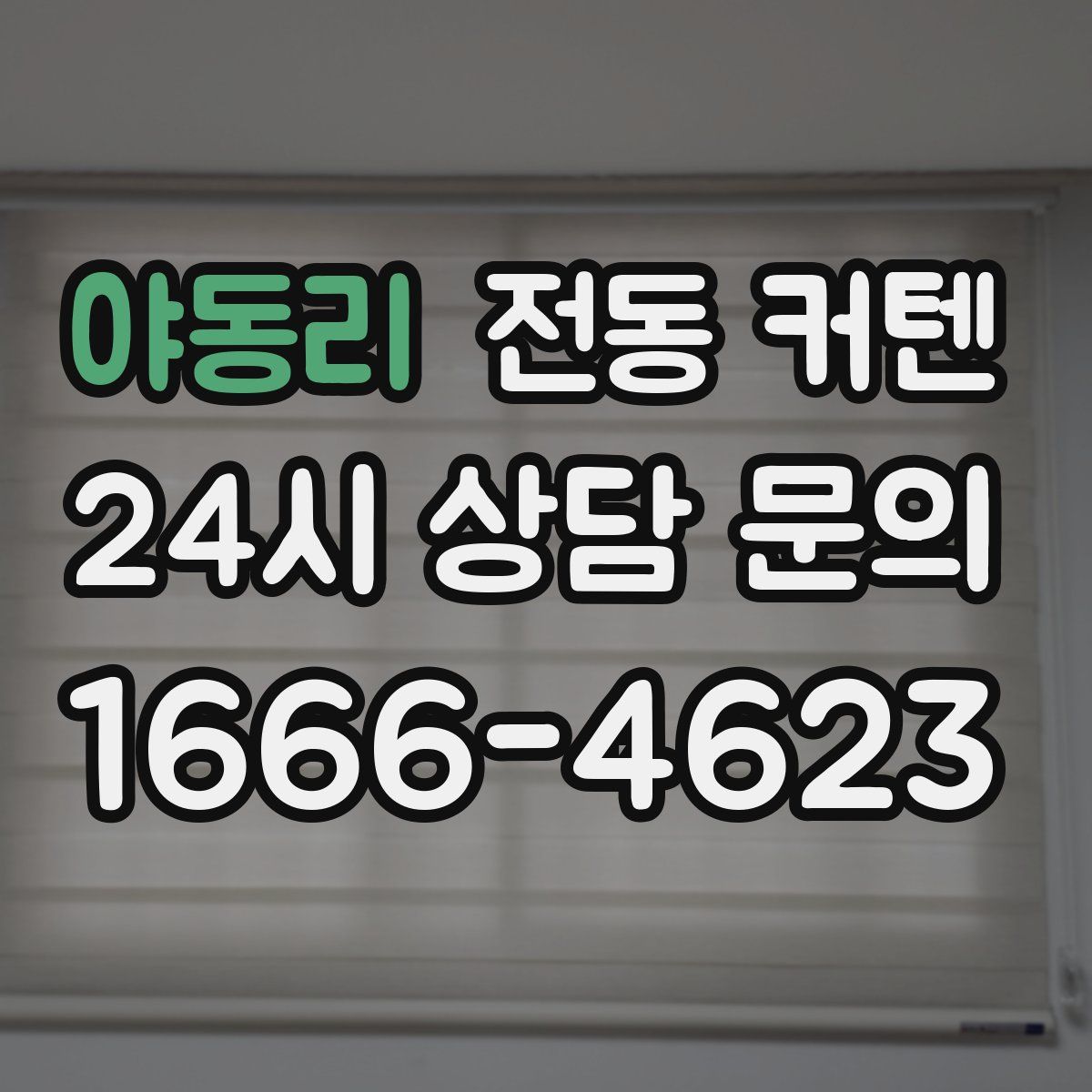 야동리 전동 커텐