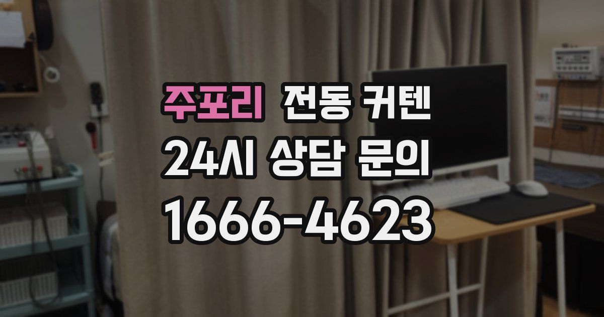 주포리 전동 커텐