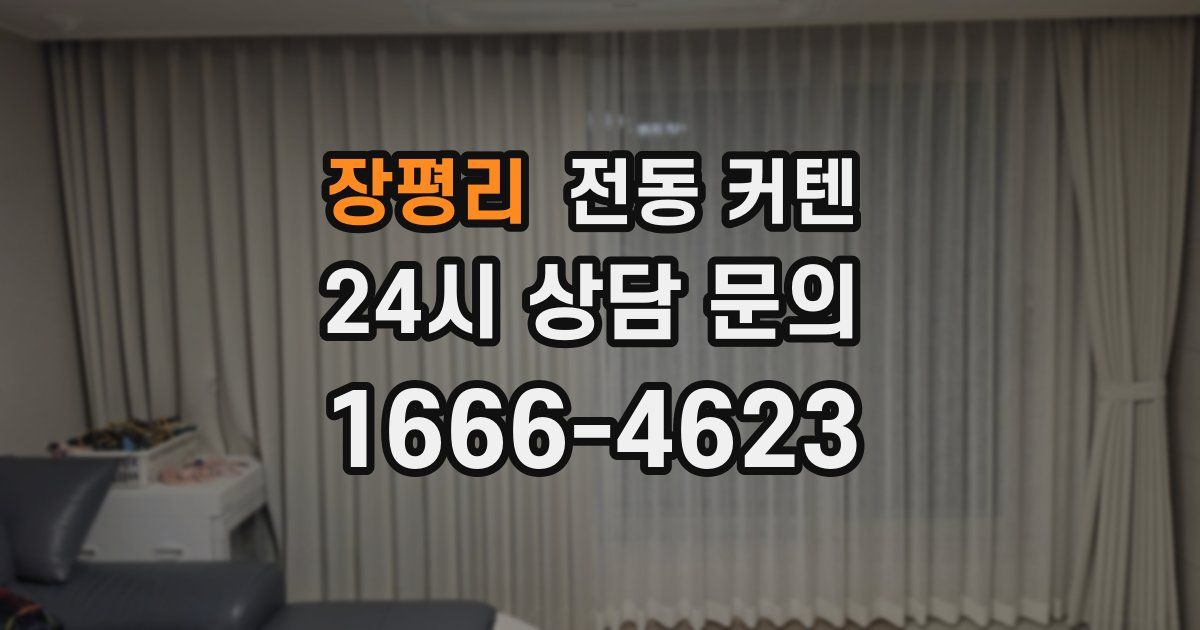 장평리 전동 커텐