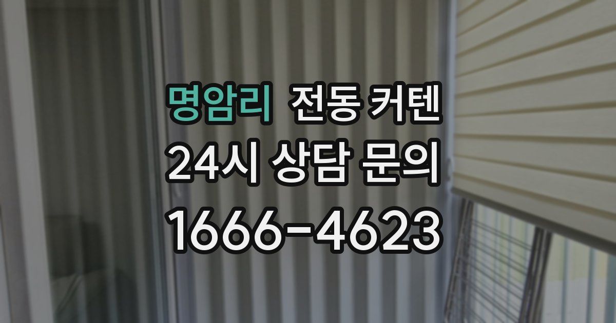 명암리 전동 커텐