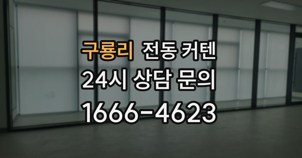 구룡리 전동 커텐