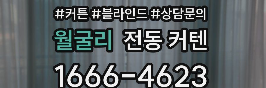 월굴리 전동 커텐