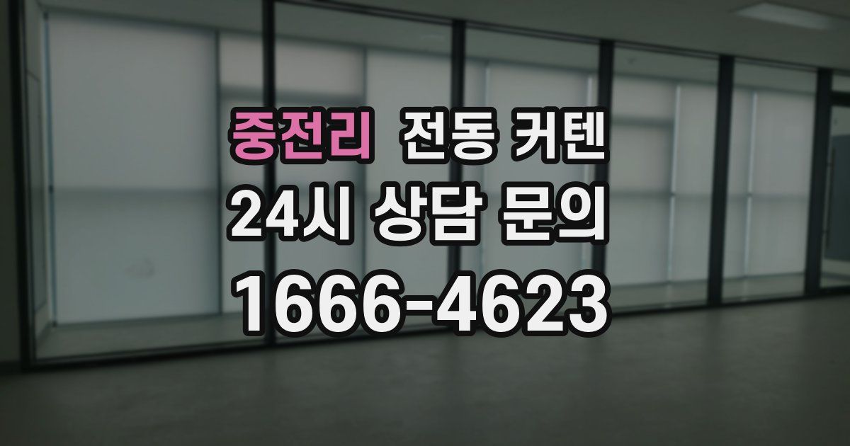 중전리 전동 커텐