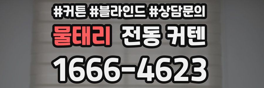 물태리 전동 커텐