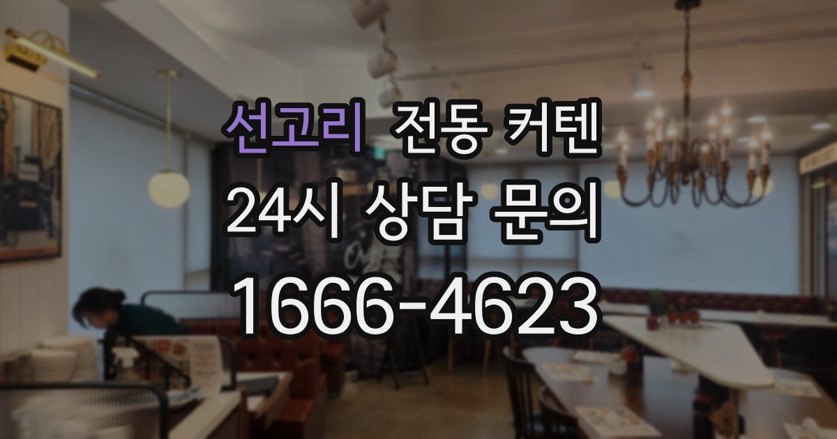선고리 전동 커텐