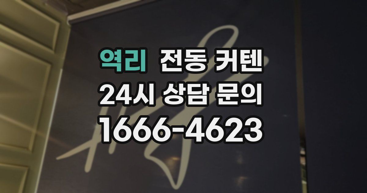 역리 전동 커텐