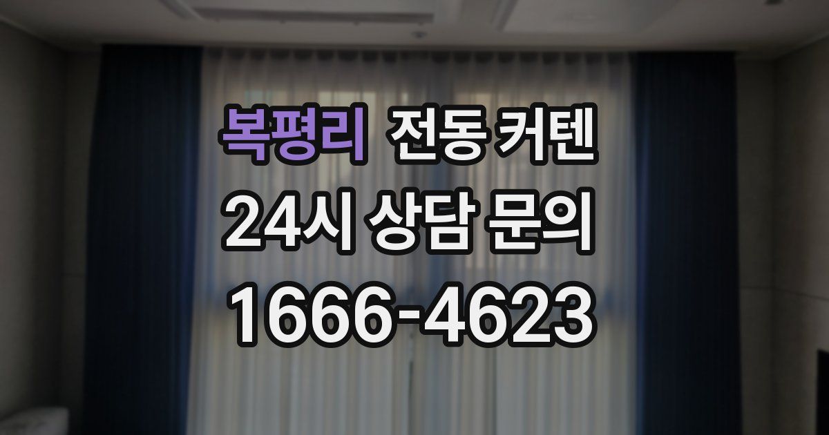 복평리 전동 커텐