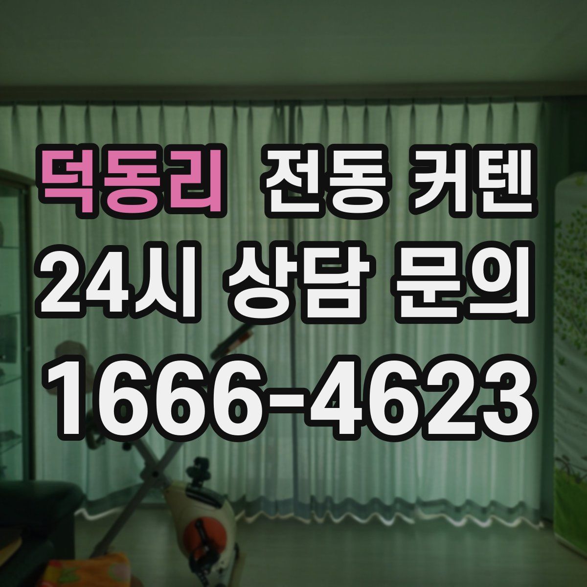 덕동리 전동 커텐