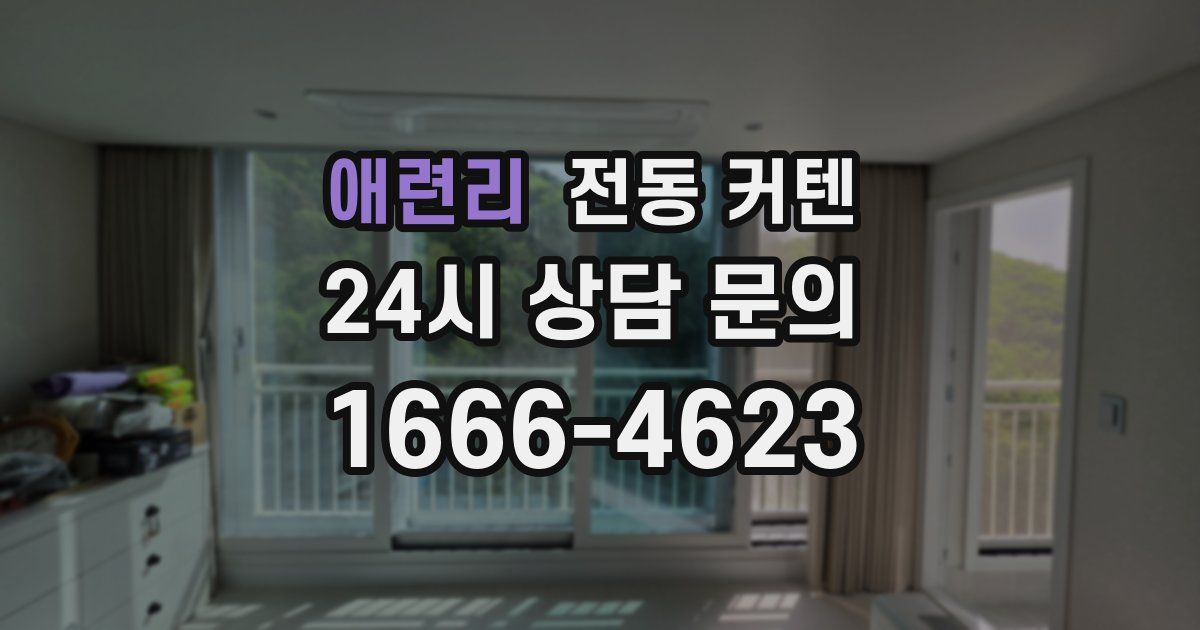 애련리 전동 커텐