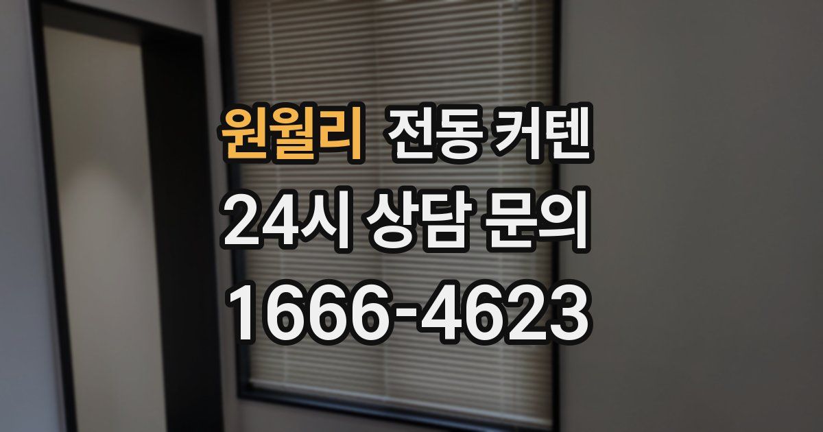 원월리 전동 커텐