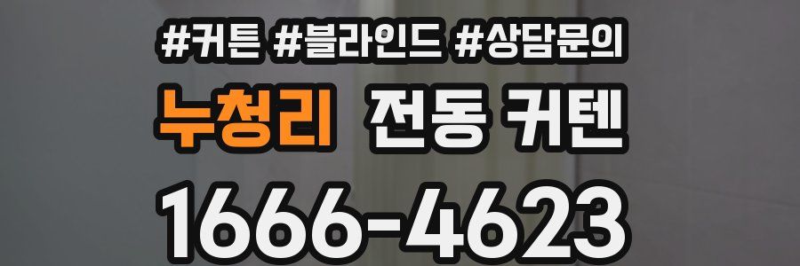 누청리 전동 커텐