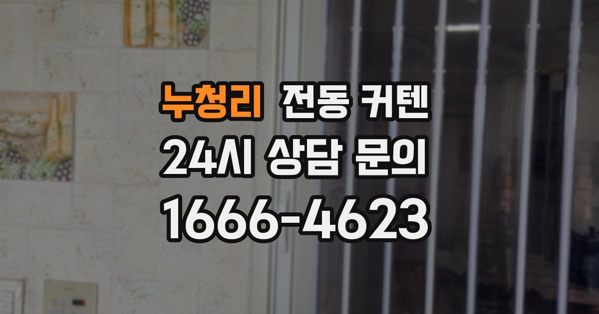 누청리 전동 커텐