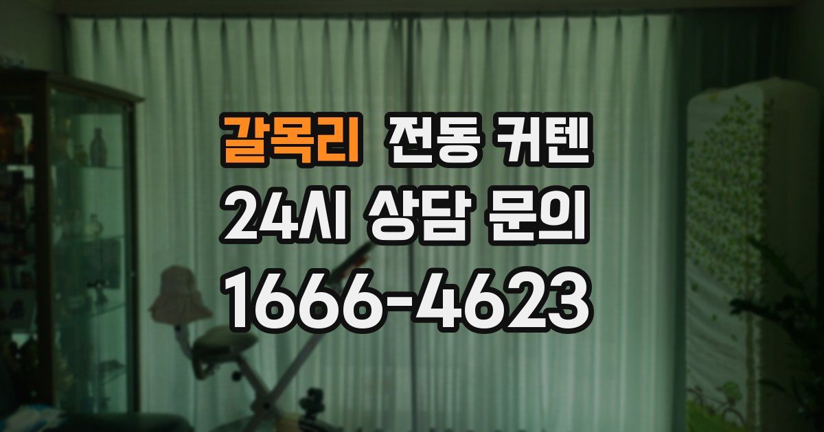 갈목리 전동 커텐