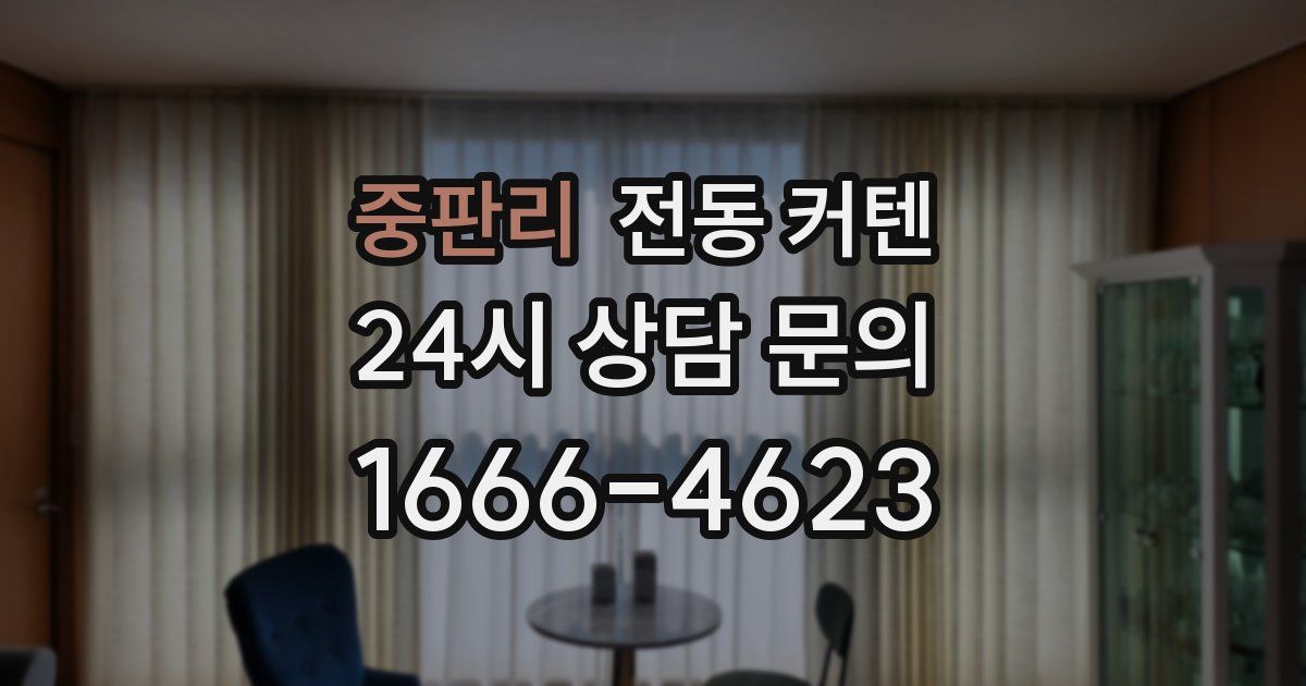 중판리 전동 커텐