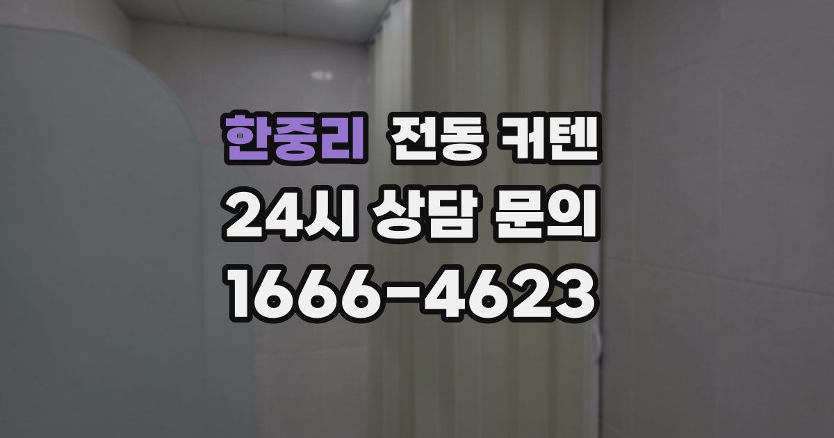 한중리 전동 커텐