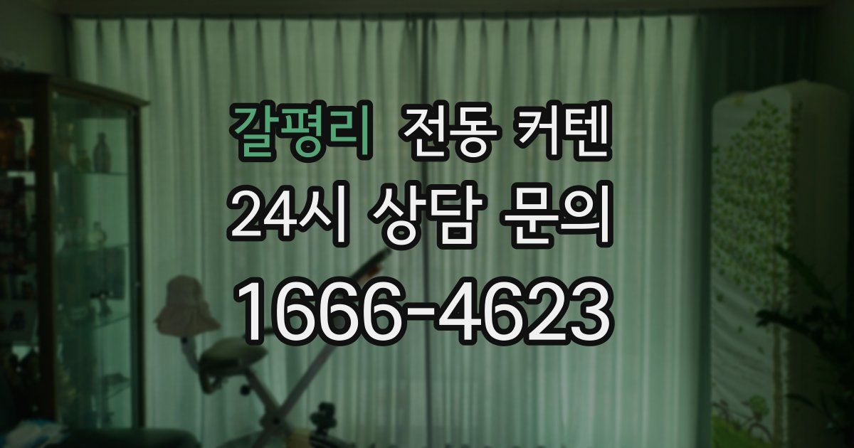갈평리 전동 커텐