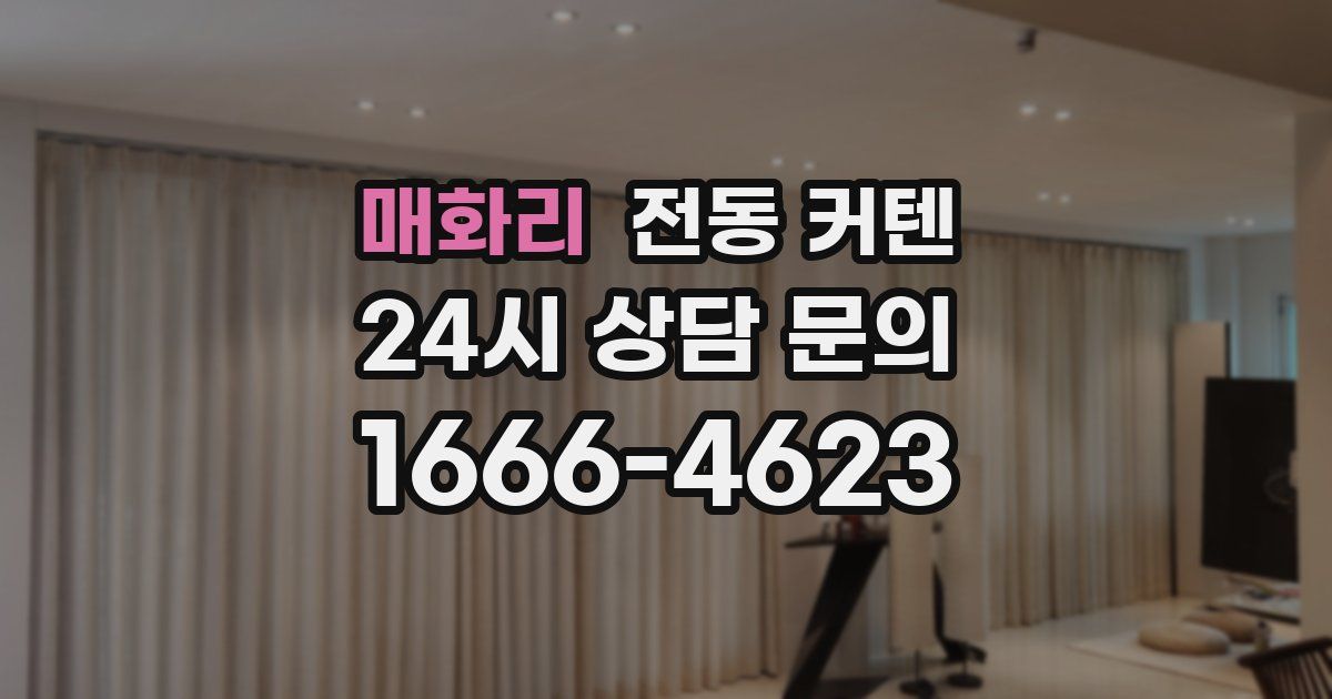 매화리 전동 커텐