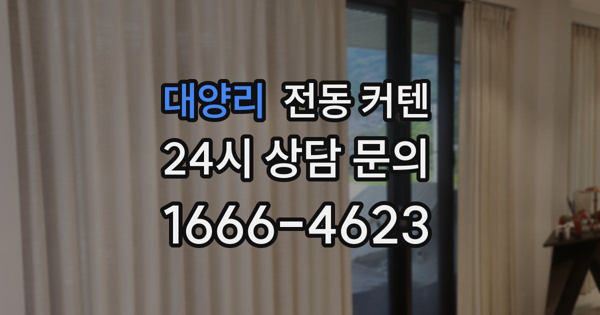대양리 전동 커텐