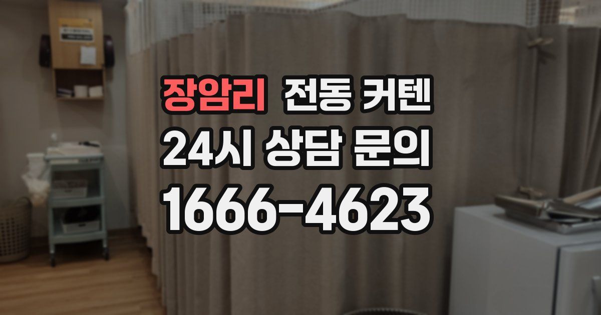 장암리 전동 커텐