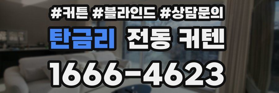 탄금리 전동 커텐