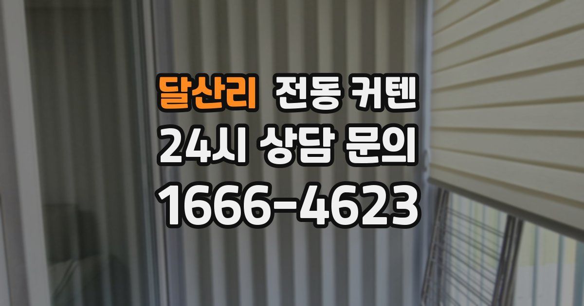 달산리 전동 커텐