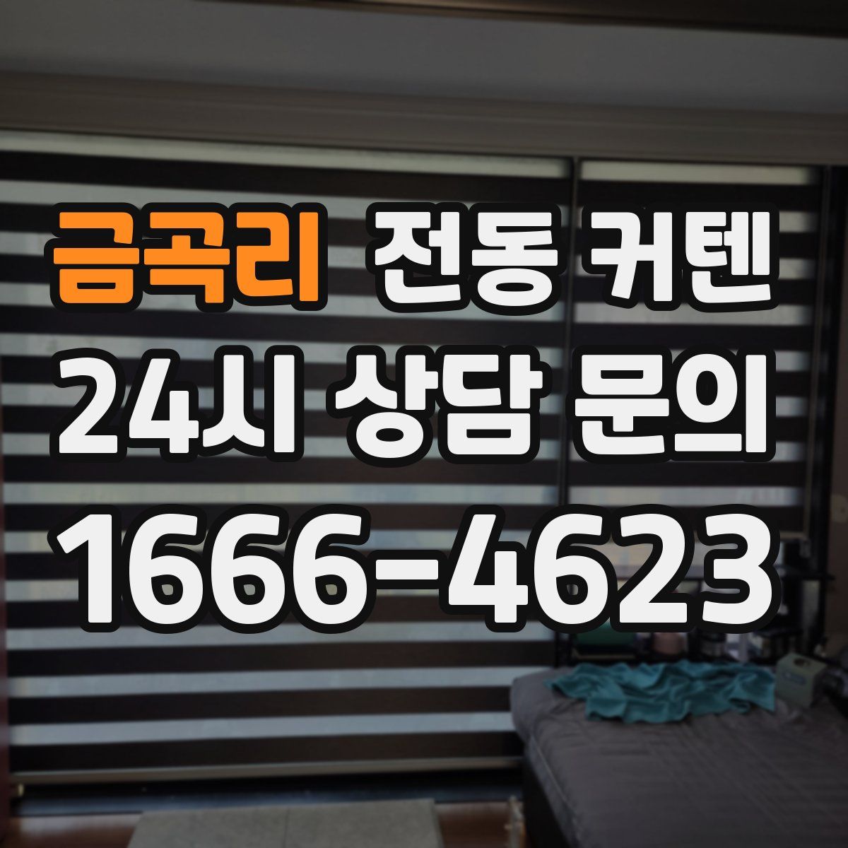 금곡리 전동 커텐