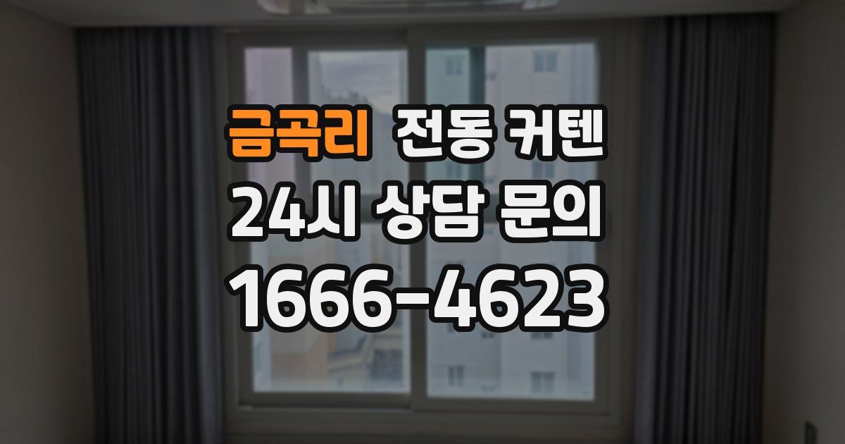 금곡리 전동 커텐
