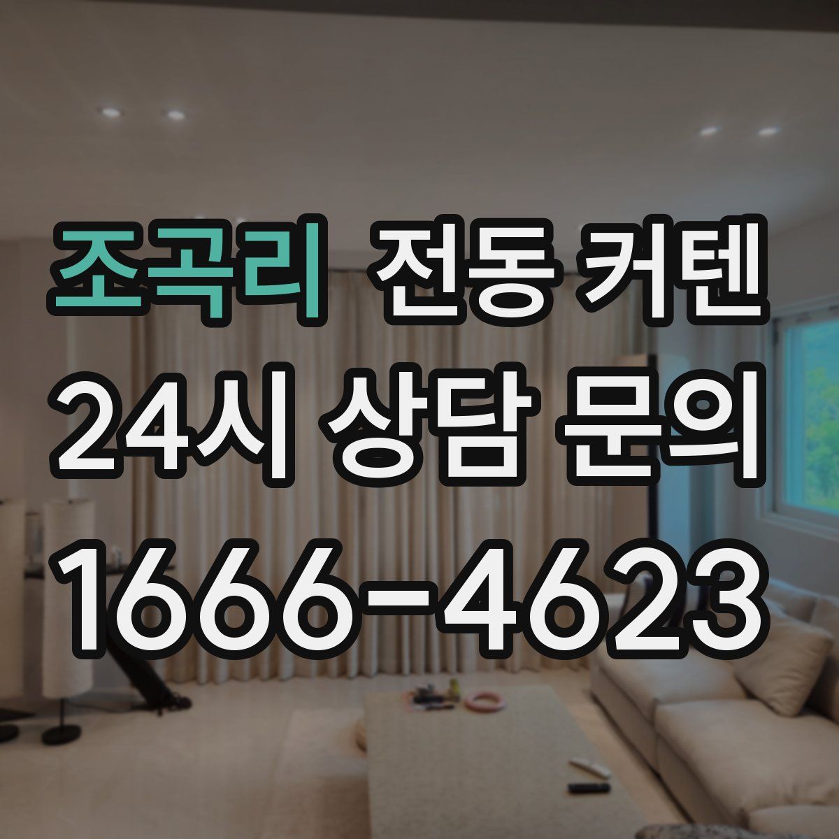 조곡리 전동 커텐