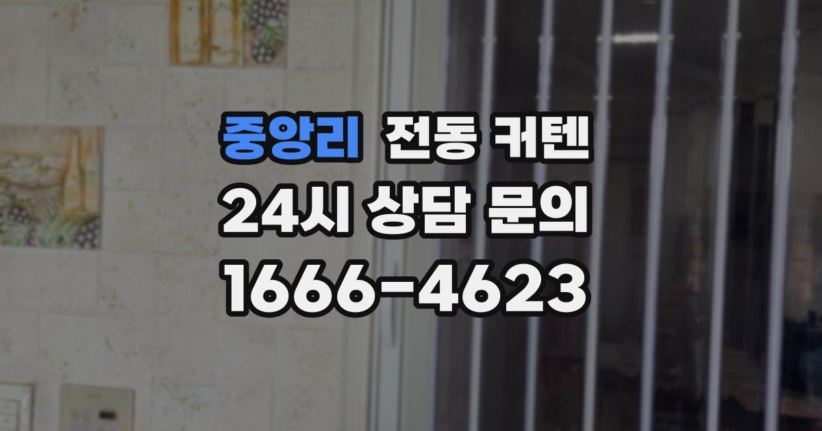 중앙리 전동 커텐