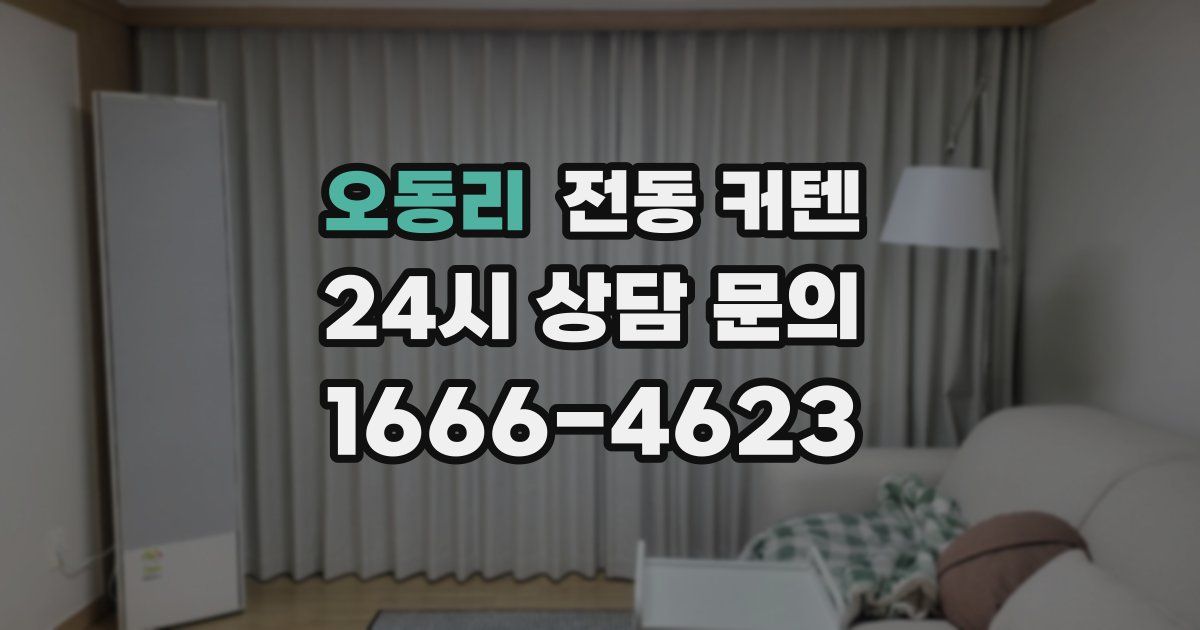 오동리 전동 커텐
