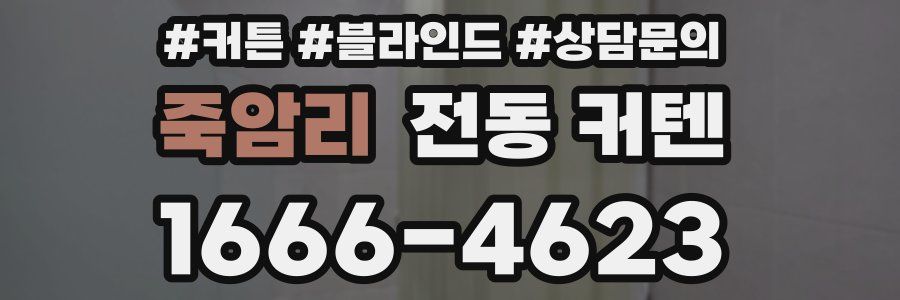 죽암리 전동 커텐