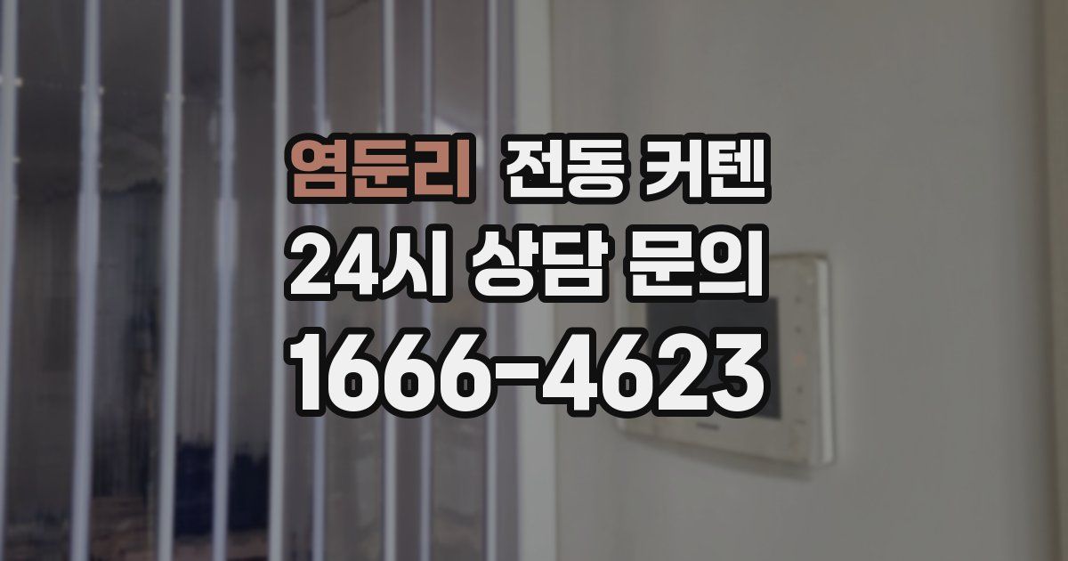염둔리 전동 커텐