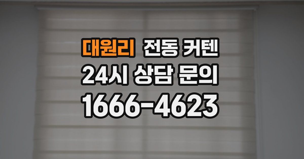 대원리 전동 커텐