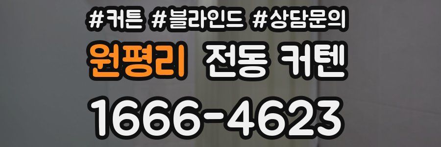 원평리 전동 커텐