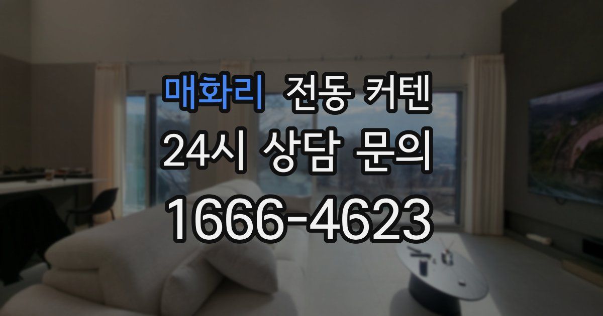 매화리 전동 커텐