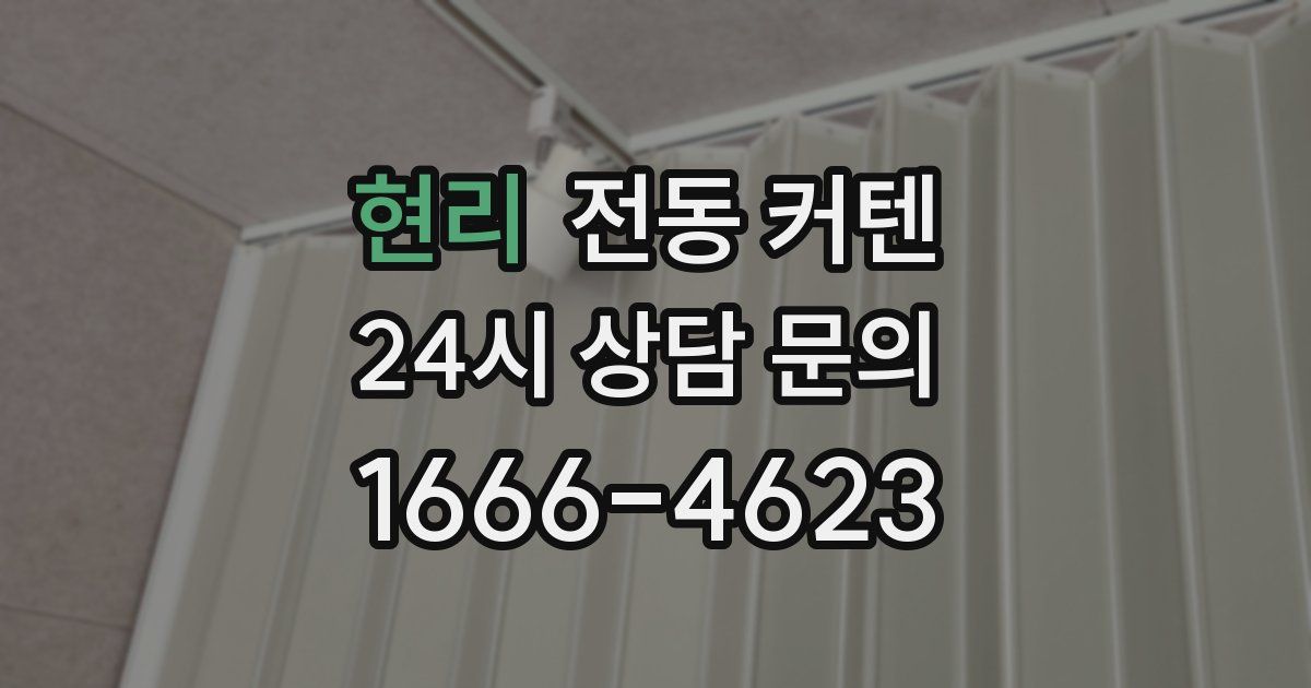 현리 전동 커텐