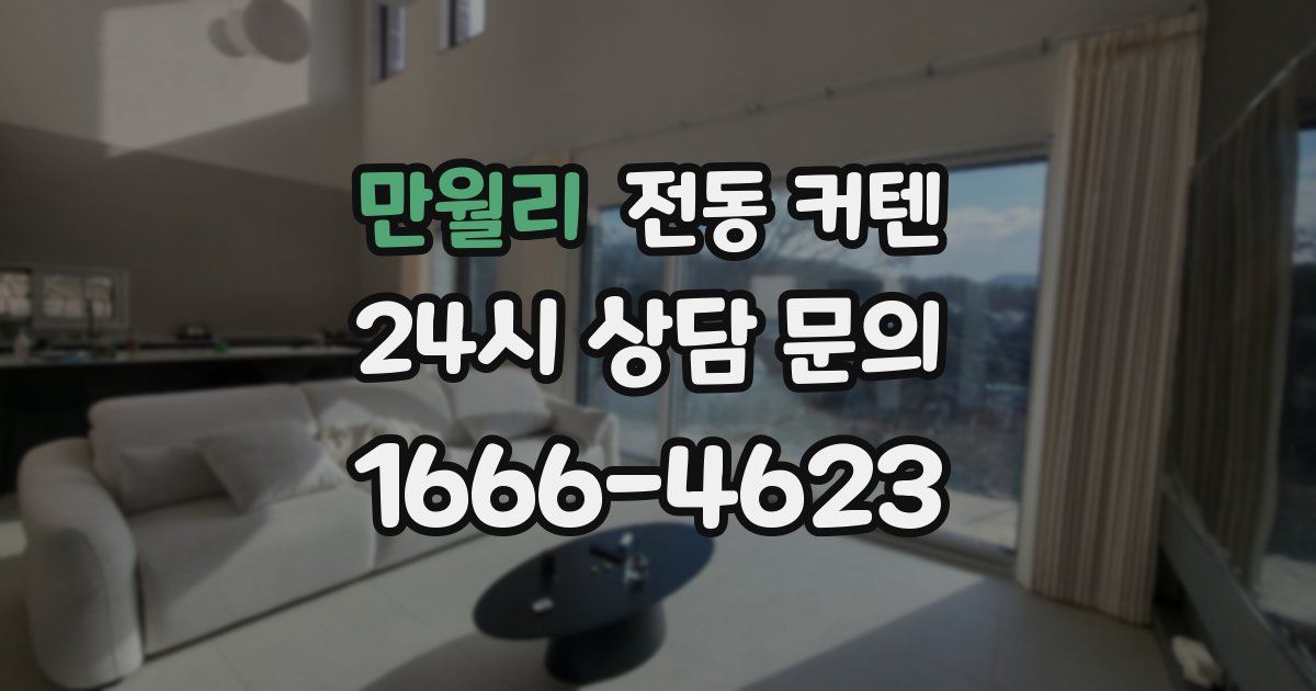 만월리 전동 커텐