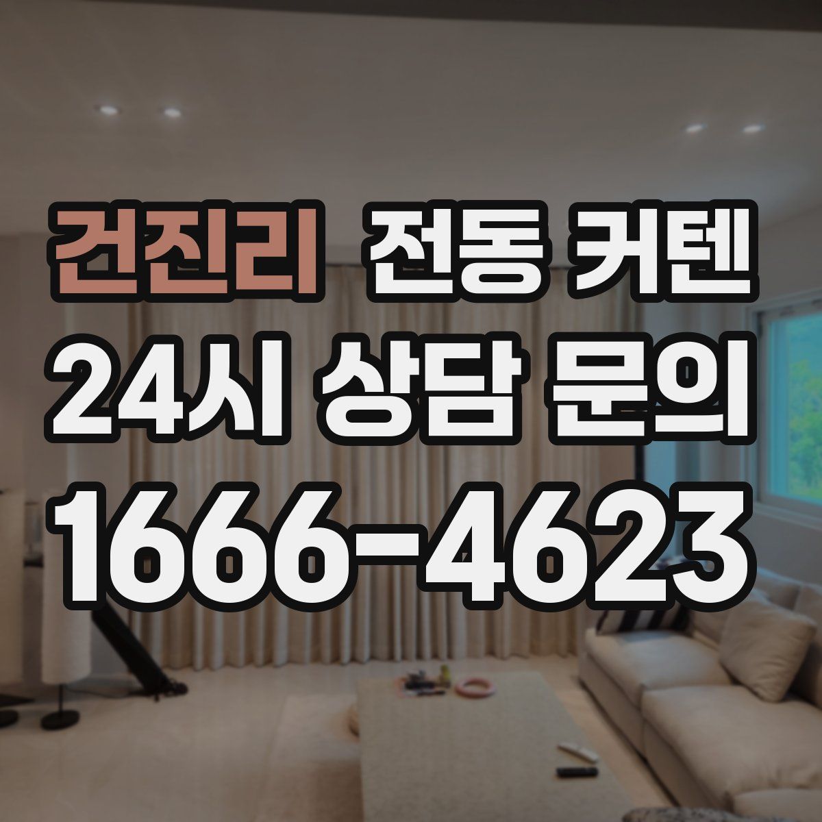 건진리 전동 커텐