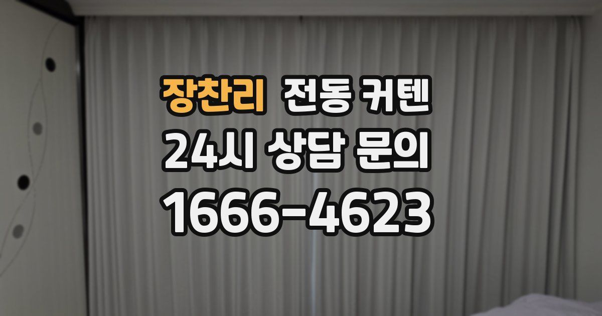 장찬리 전동 커텐