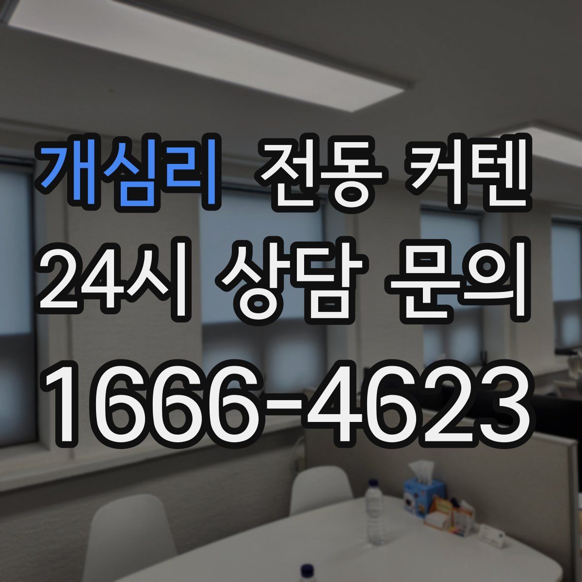개심리 전동 커텐