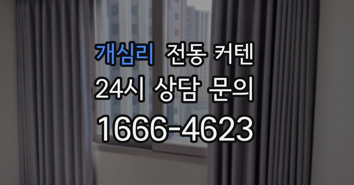개심리 전동 커텐