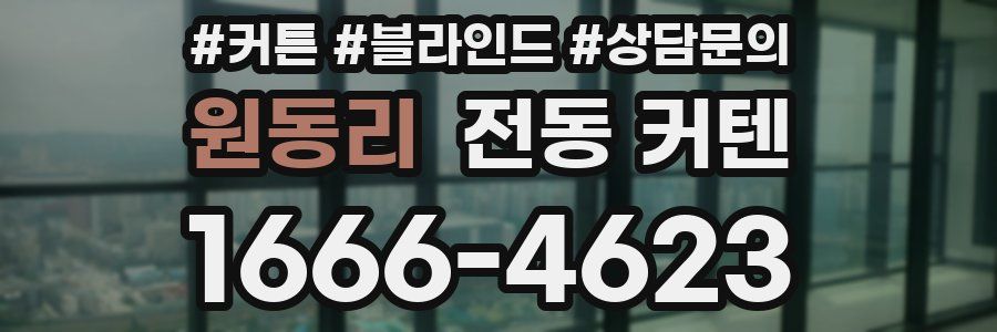 원동리 전동 커텐