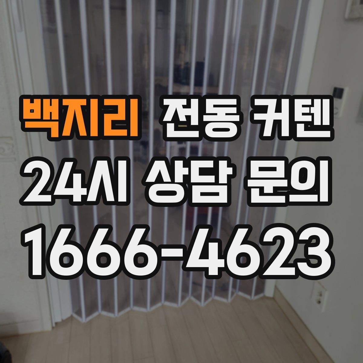 백지리 전동 커텐