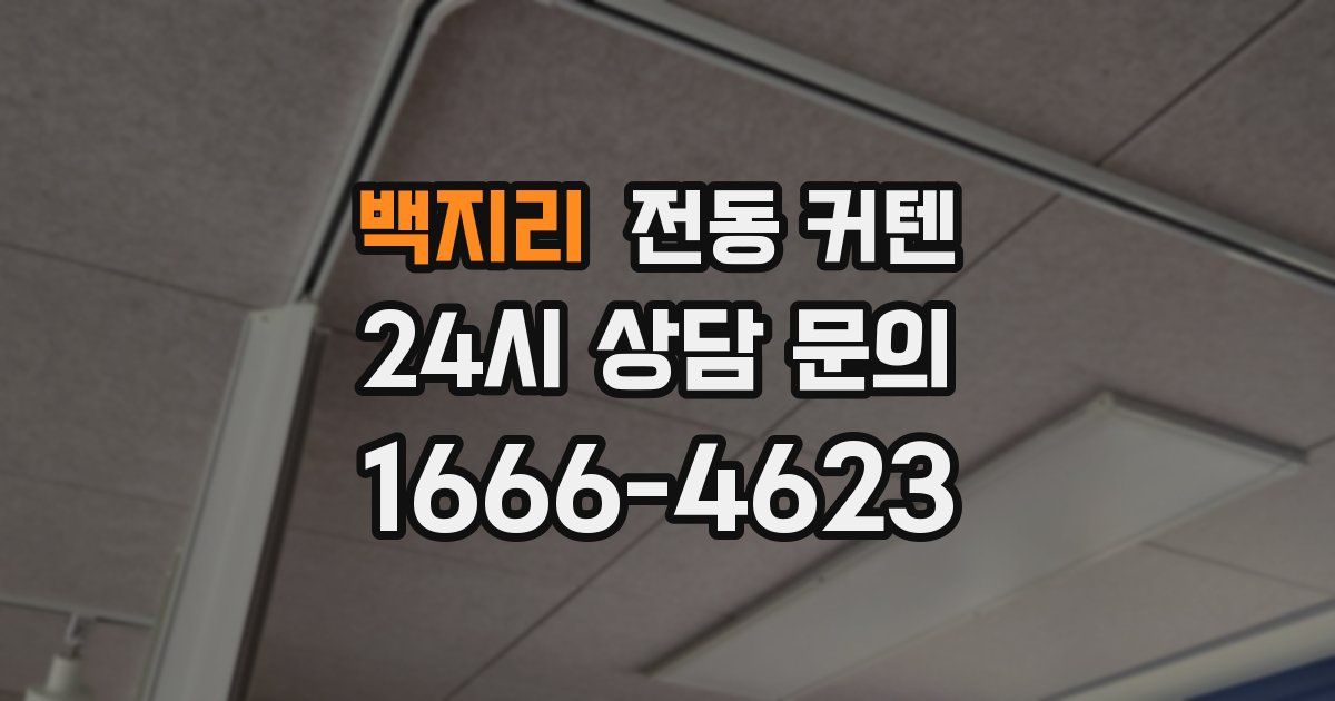백지리 전동 커텐