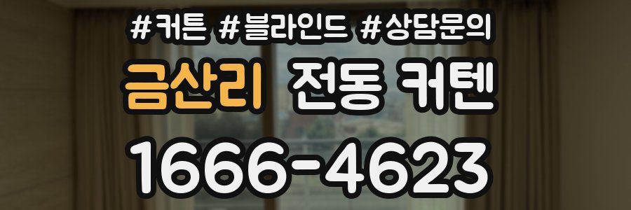 금산리 전동 커텐