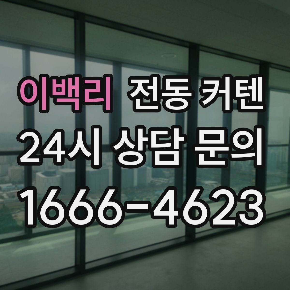 이백리 전동 커텐
