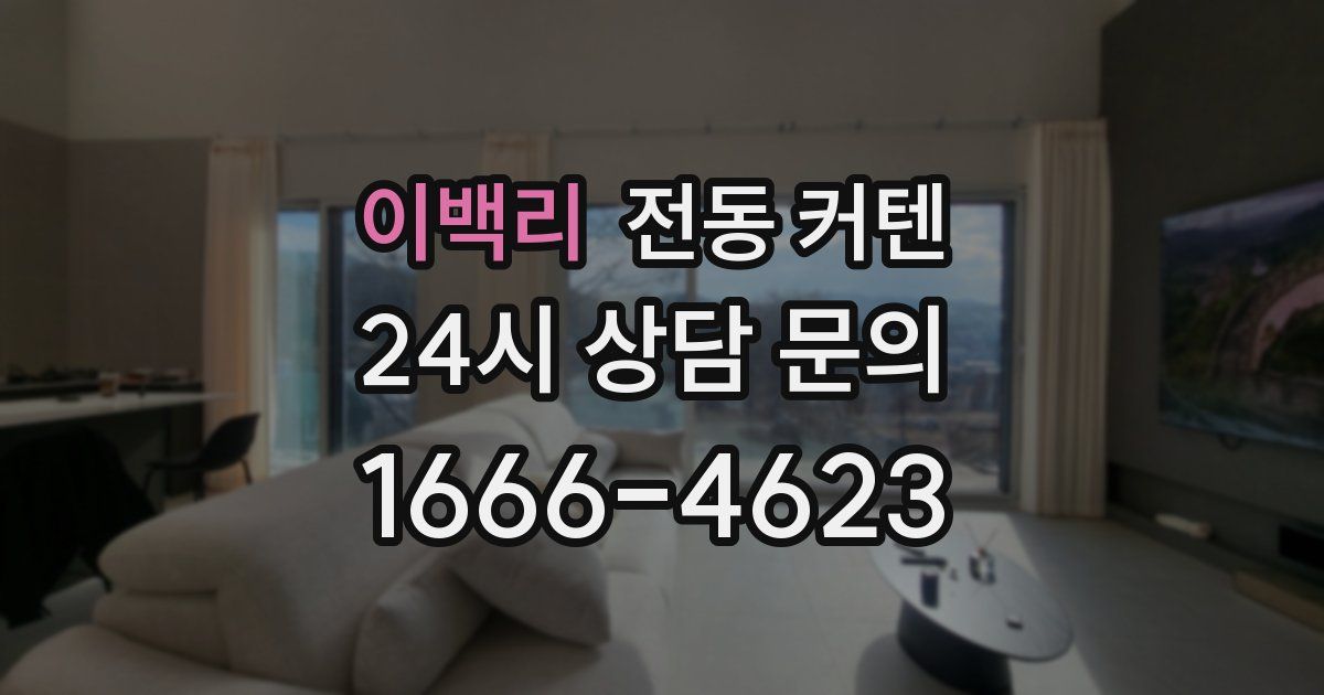 이백리 전동 커텐