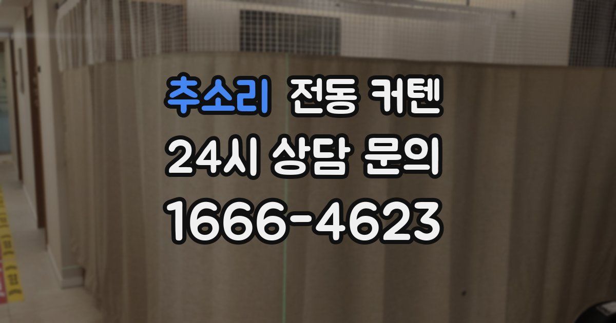 추소리 전동 커텐